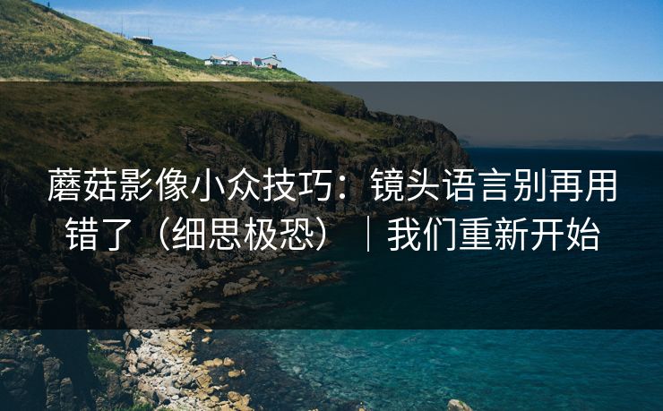 蘑菇影像小众技巧：镜头语言别再用错了（细思极恐）｜我们重新开始